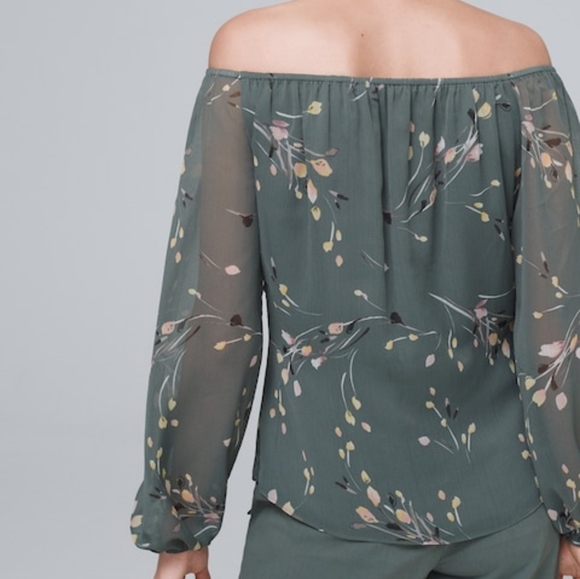 NWT xxs WHBM Off Shoulder Blouse - Picture 3 of 9